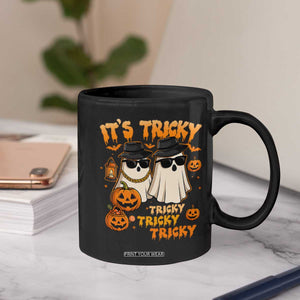Funny Ghost Coffee Mug It's Tricky Tricky Tricky 90s Nostalgia Halloween Costume TS10 Print Your Wear