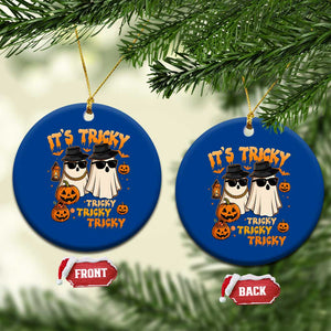 Funny Ghost Ceramic Ornament It's Tricky Tricky Tricky 90s Nostalgia Halloween Costume TS10 1pc Blue Print Your Wear