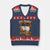 Funny Ghost V-Neck Knit Sweater Vest It's Tricky Tricky Tricky 90s Nostalgia Halloween Costume TS10 Navy Red Print Your Wear