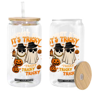 Funny Ghost Glass Can It's Tricky Tricky Tricky 90s Nostalgia Halloween Costume TS10 Print Your Wear