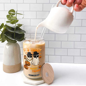 Funny Ghost Glass Can It's Tricky Tricky Tricky 90s Nostalgia Halloween Costume TS10 Print Your Wear