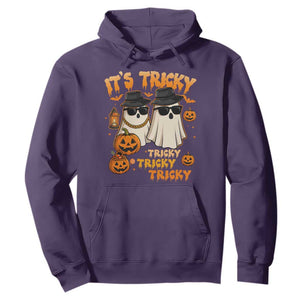 Funny Ghost Hoodie It's Tricky Tricky Tricky 90s Nostalgia Halloween Costume TS10 Purple Print Your Wear