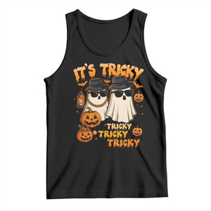 Funny Ghost Tank Top It's Tricky Tricky Tricky 90s Nostalgia Halloween Costume TS10 Black Print Your Wear