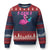 Funny F-Caw-F Flamingo Ugly Christmas Sweater Adult Humor TS10 Navy Red Print Your Wear