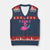 Funny F-Caw-F Flamingo V-Neck Knit Sweater Vest Adult Humor TS10 Navy Red Print Your Wear