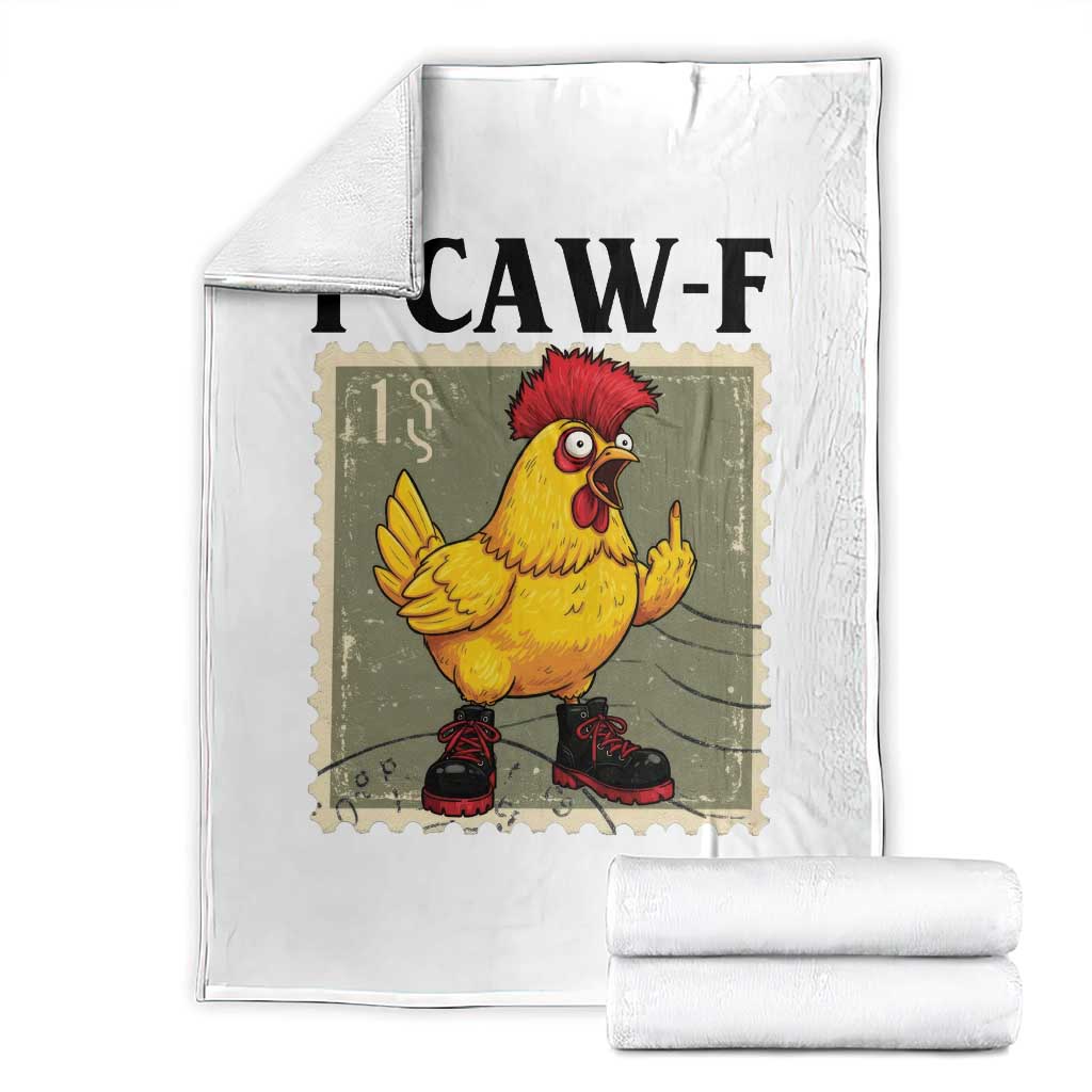 F Caw F Screaming Chicken Throw Blanket Metal Heavy Punk Rock Music TS10 White Print Your Wear