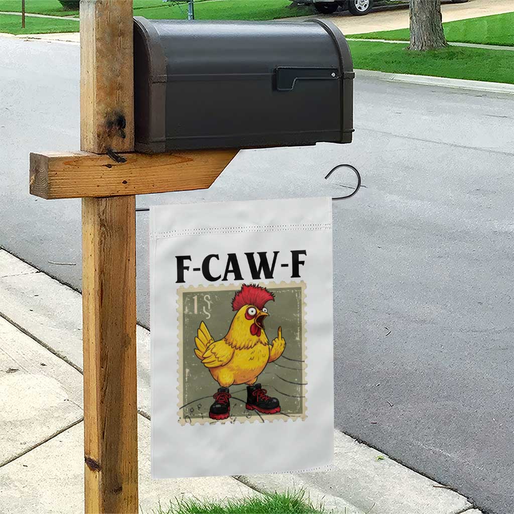 F Caw F Screaming Chicken Garden Flag Metal Heavy Punk Rock Music TS10 Print Your Wear