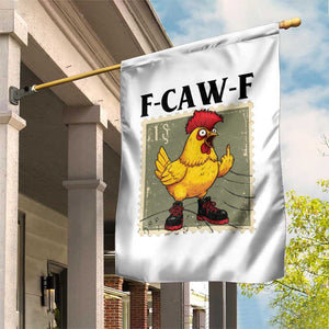 F Caw F Screaming Chicken Garden Flag Metal Heavy Punk Rock Music TS10 Print Your Wear