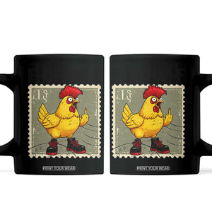 F Caw F Screaming Chicken Coffee Mug Metal Heavy Punk Rock Music TS10 White Print Your Wear