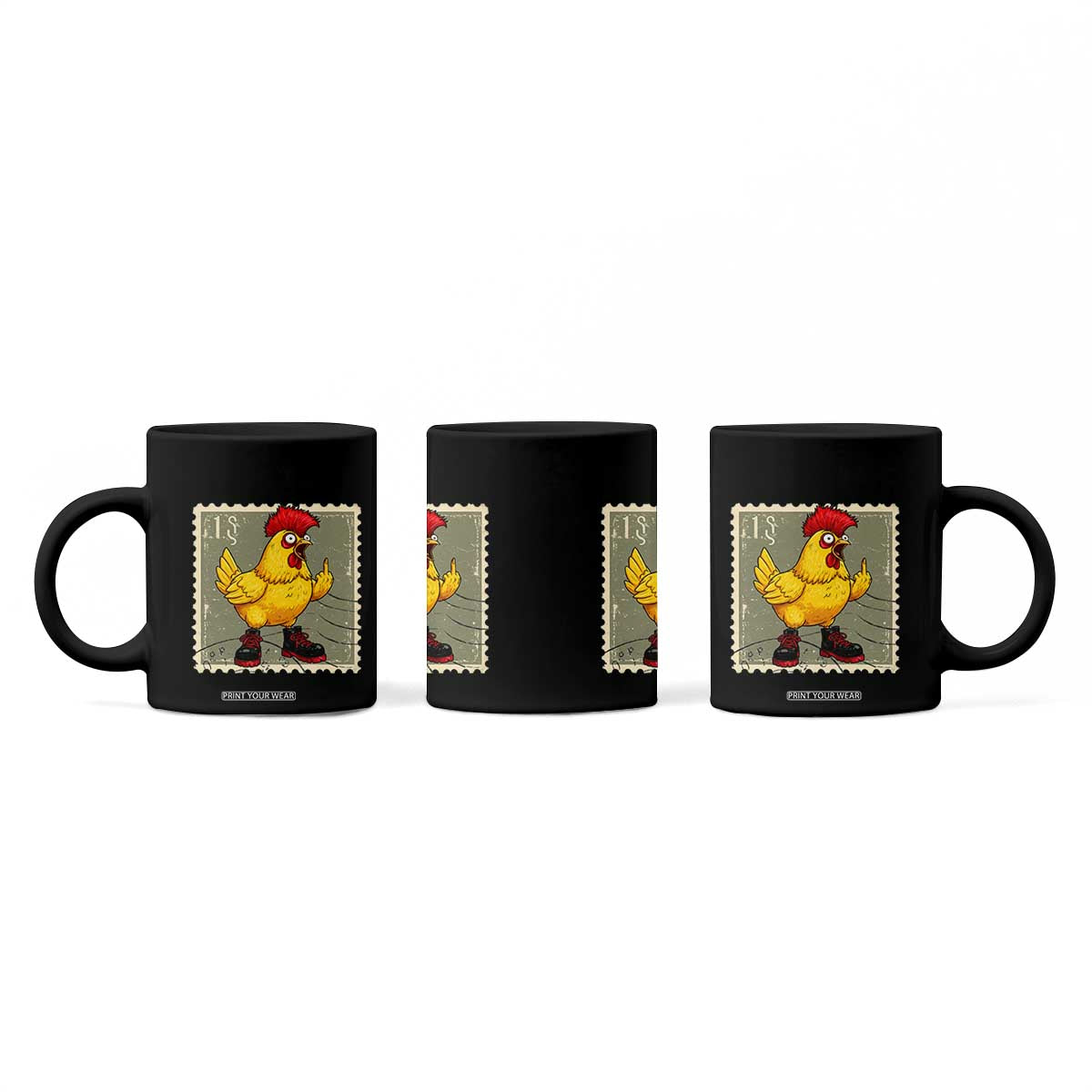 F Caw F Screaming Chicken Coffee Mug Metal Heavy Punk Rock Music TS10 Print Your Wear