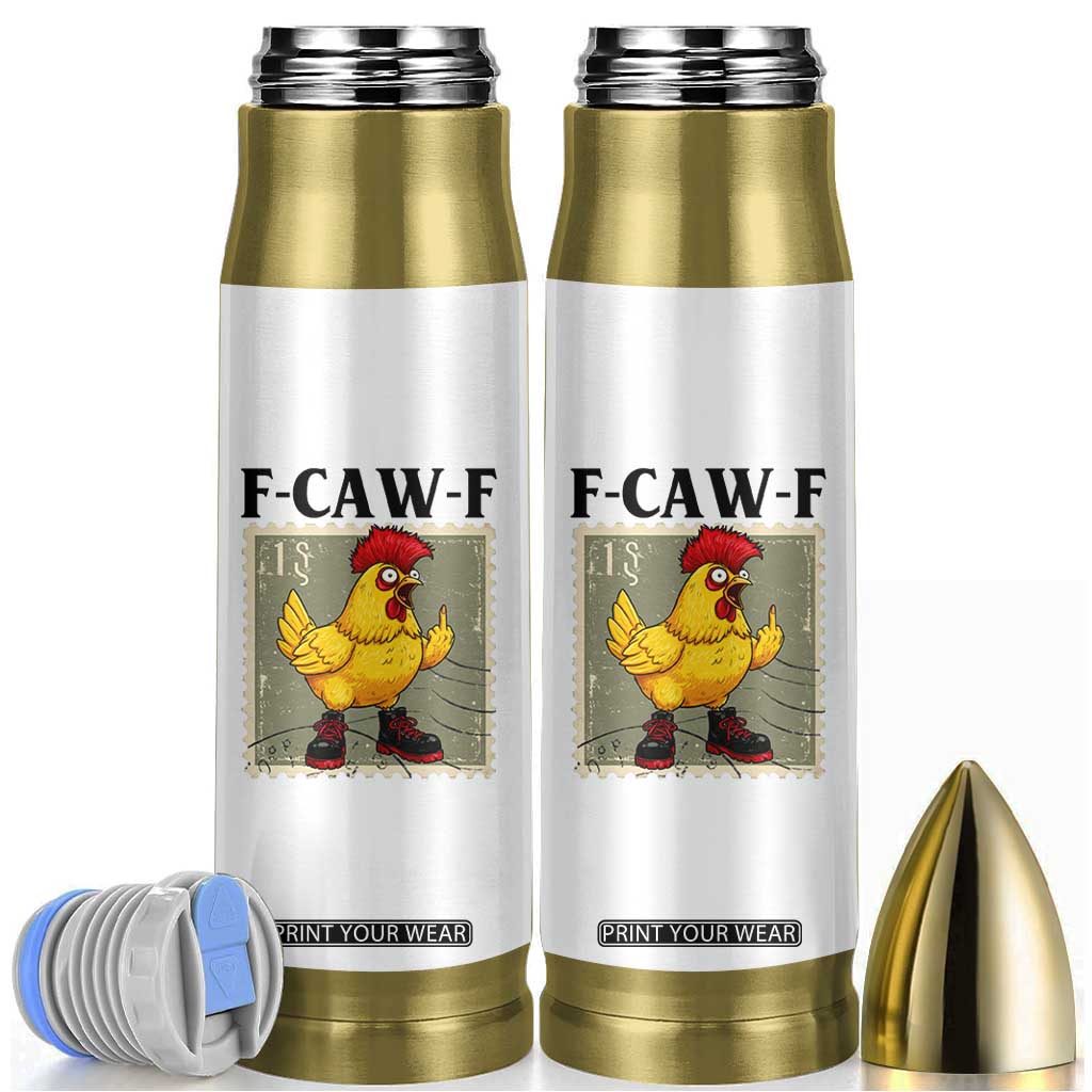 F Caw F Screaming Chicken Bullet Tumbler Metal Heavy Punk Rock Music TS10 White Print Your Wear