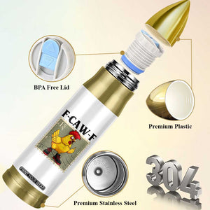 F Caw F Screaming Chicken Bullet Tumbler Metal Heavy Punk Rock Music TS10 Print Your Wear