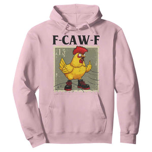F Caw F Screaming Chicken Hoodie Metal Heavy Punk Rock Music TS10 Light Pink Print Your Wear