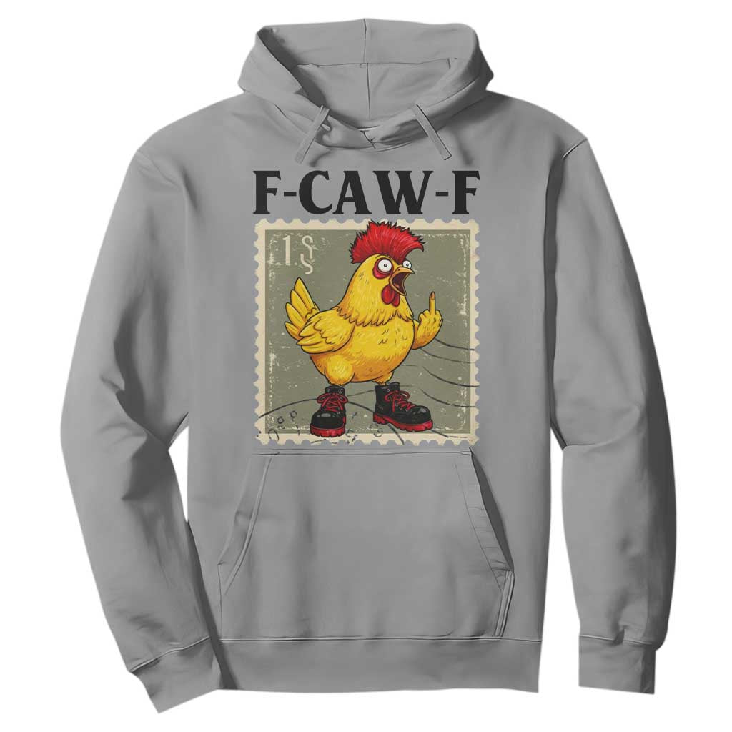F Caw F Screaming Chicken Hoodie Metal Heavy Punk Rock Music TS10 Sport Gray Print Your Wear
