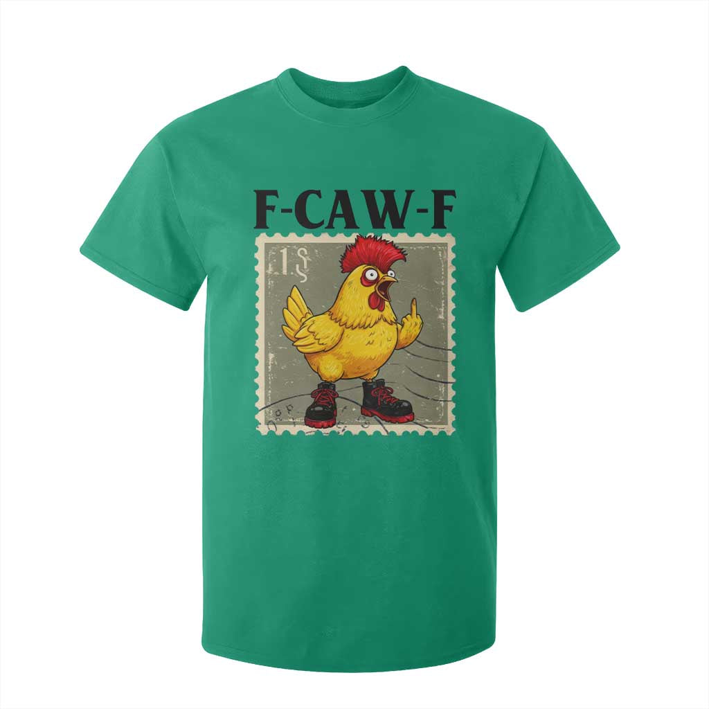 F Caw F Screaming Chicken T Shirt For Kid Metal Heavy Punk Rock Music TS10 Irish Green Print Your Wear