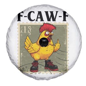 F Caw F Screaming Chicken Spare Tire Cover Metal Heavy Punk Rock Music TS10 Print Your Wear