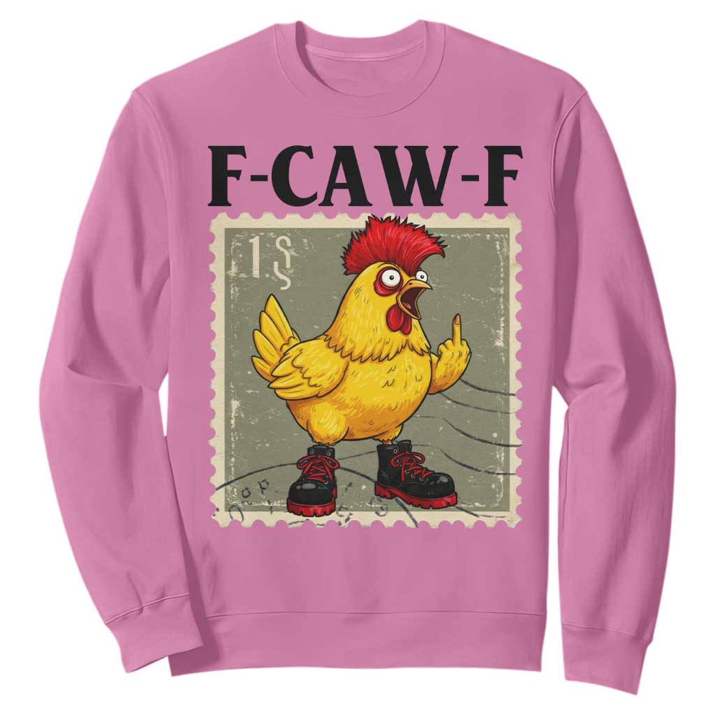 F Caw F Screaming Chicken Sweatshirt Metal Heavy Punk Rock Music TS10 Azalea Print Your Wear
