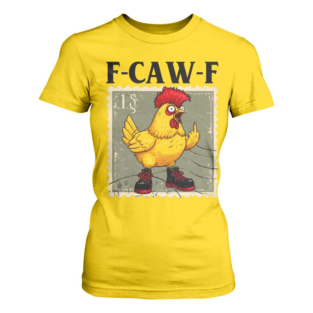 F Caw F Screaming Chicken T Shirt For Women Metal Heavy Punk Rock Music TS10 Daisy Print Your Wear