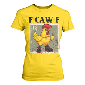 F Caw F Screaming Chicken T Shirt For Women Metal Heavy Punk Rock Music TS10 Daisy Print Your Wear