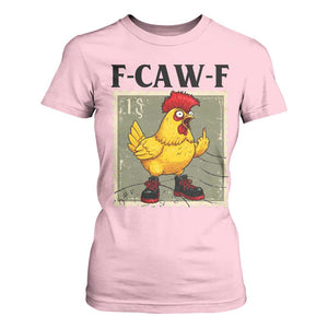 F Caw F Screaming Chicken T Shirt For Women Metal Heavy Punk Rock Music TS10 Light Pink Print Your Wear
