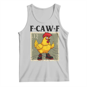 F Caw F Screaming Chicken Tank Top Metal Heavy Punk Rock Music TS10 Ash Print Your Wear
