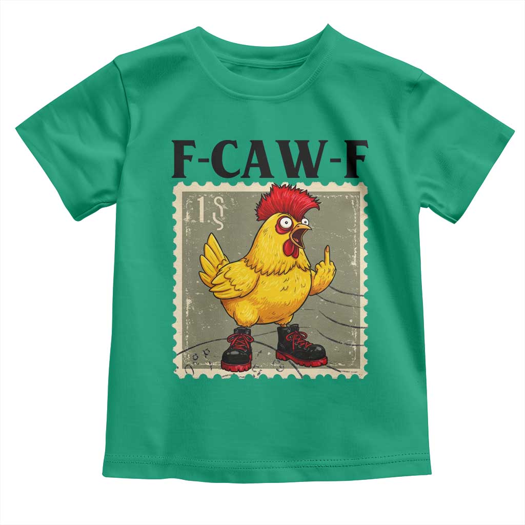 F Caw F Screaming Chicken Toddler T Shirt Metal Heavy Punk Rock Music TS10 Irish Green Print Your Wear