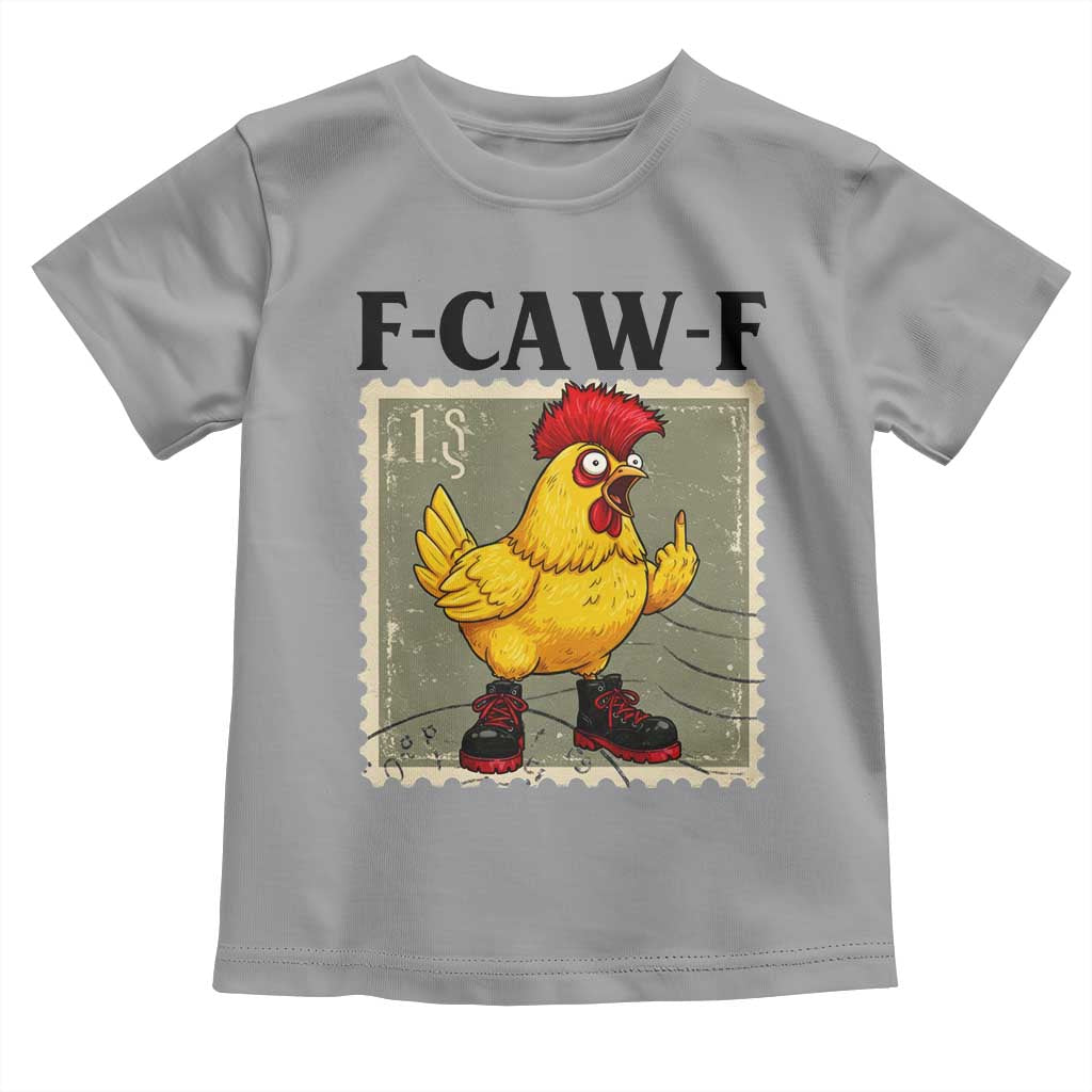 F Caw F Screaming Chicken Toddler T Shirt Metal Heavy Punk Rock Music TS10 Sport Gray Print Your Wear