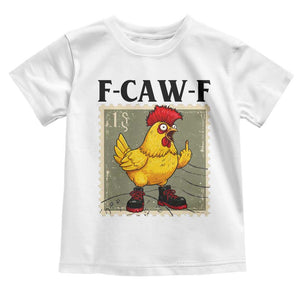 F Caw F Screaming Chicken Toddler T Shirt Metal Heavy Punk Rock Music TS10 White Print Your Wear
