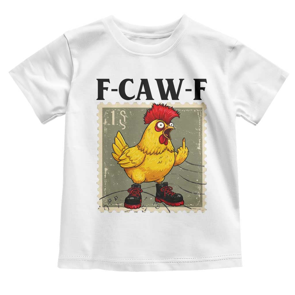 F Caw F Screaming Chicken Toddler T Shirt Metal Heavy Punk Rock Music TS10 White Print Your Wear