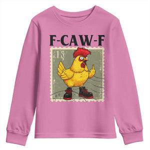F Caw F Screaming Chicken Youth Sweatshirt Metal Heavy Punk Rock Music TS10 Azalea Print Your Wear