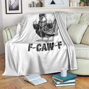 F Caw F Screaming Chicken Throw Blanket Metal Heavy Punk Rock Music Lovers TS10 Print Your Wear