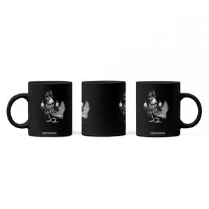 F Caw F Screaming Chicken Coffee Mug Metal Heavy Punk Rock Music Lovers TS10 Print Your Wear
