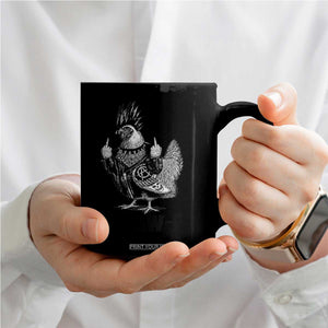 F Caw F Screaming Chicken Coffee Mug Metal Heavy Punk Rock Music Lovers TS10 Print Your Wear