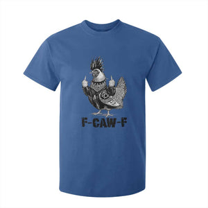 F Caw F Screaming Chicken T Shirt For Kid Metal Heavy Punk Rock Music Lovers TS10 Royal Blue Print Your Wear