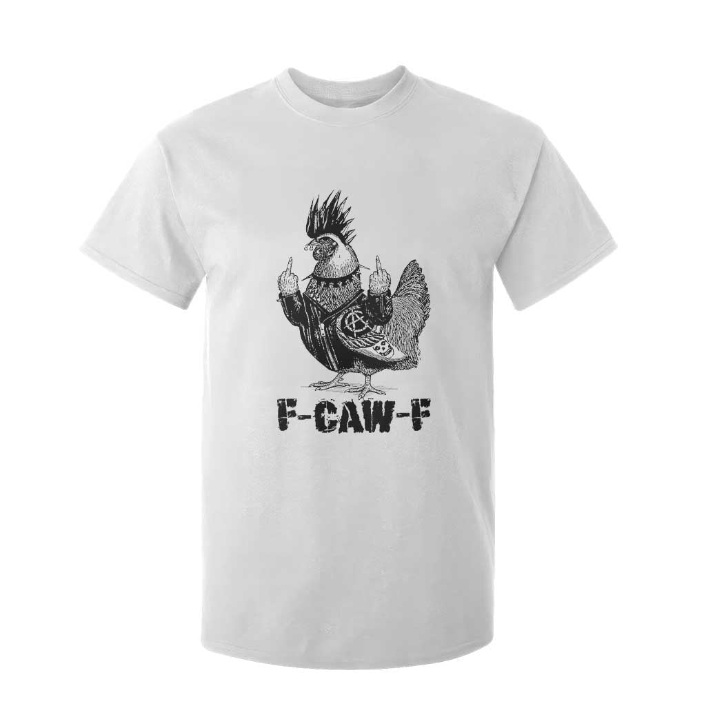 F Caw F Screaming Chicken T Shirt For Kid Metal Heavy Punk Rock Music Lovers TS10 White Print Your Wear