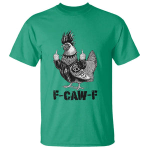 F Caw F Screaming Chicken T Shirt Metal Heavy Punk Rock Music Lovers TS10 Irish Green Print Your Wear