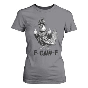 F Caw F Screaming Chicken T Shirt For Women Metal Heavy Punk Rock Music Lovers TS10 Charcoal Print Your Wear