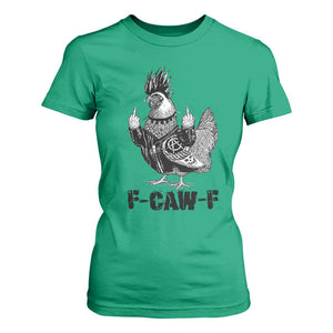 F Caw F Screaming Chicken T Shirt For Women Metal Heavy Punk Rock Music Lovers TS10 Irish Green Print Your Wear