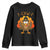 F-Caw-F Funny Turkey Youth Sweatshirt Happy Thanksgiving Day Family Dinner TS10 Black Print Your Wear