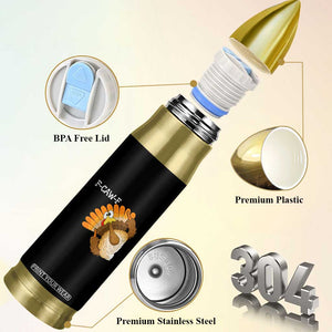 F-Caw-F Funny Silly Turkey Bullet Tumbler Happy Thanksgiving Day Family Dinner TS10 Print Your Wear