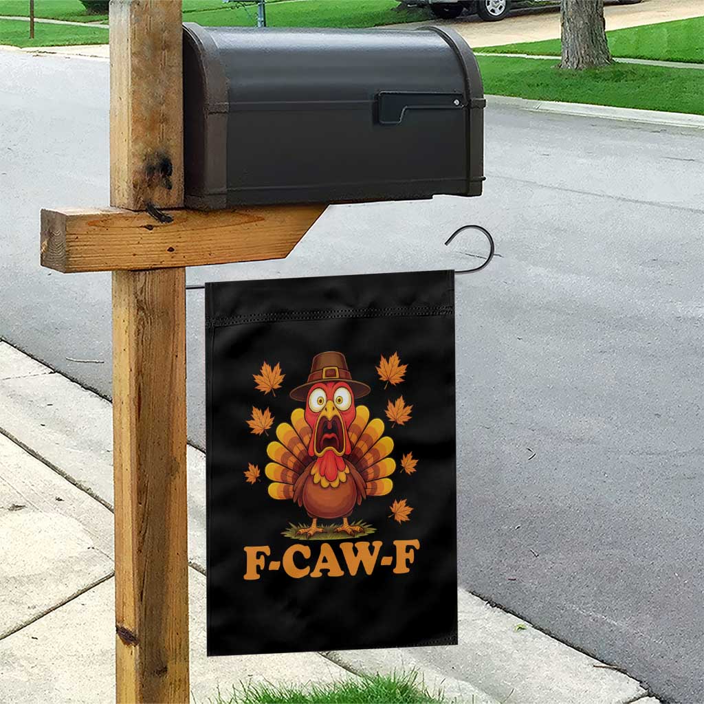 F-Caw-F Funny Turkey Garden Flag Happy Thanksgiving Day Autumn Family Dinner TS10 Print Your Wear