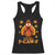 F-Caw-F Funny Turkey Racerback Tank Top Happy Thanksgiving Day Autumn Family Dinner - Print Your Wear