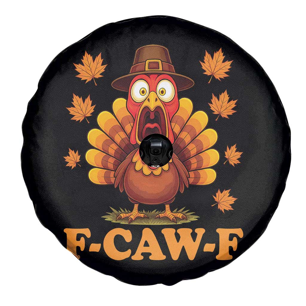 F-Caw-F Funny Turkey Spare Tire Cover Happy Thanksgiving Day Autumn Family Dinner TS10 Print Your Wear