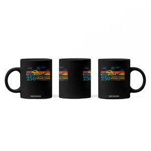 Marine 250th Anniversary Coffee Mug Patriotic Military Gift for Veterans TS10 Print Your Wear