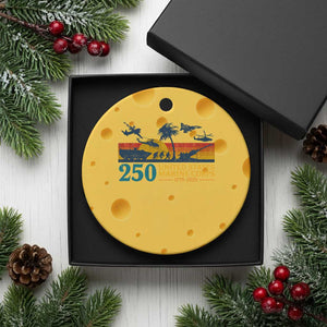 Marine 250th Anniversary Ceramic Ornament Patriotic Military Gift for Veterans TS10 1pc Yellow Cheese Print Your Wear