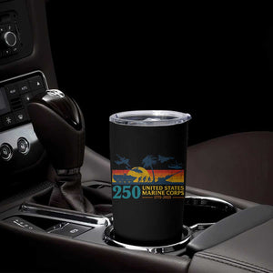 Marine 250th Anniversary Tumbler Cup Patriotic Military Gift for Veterans TS10 Print Your Wear