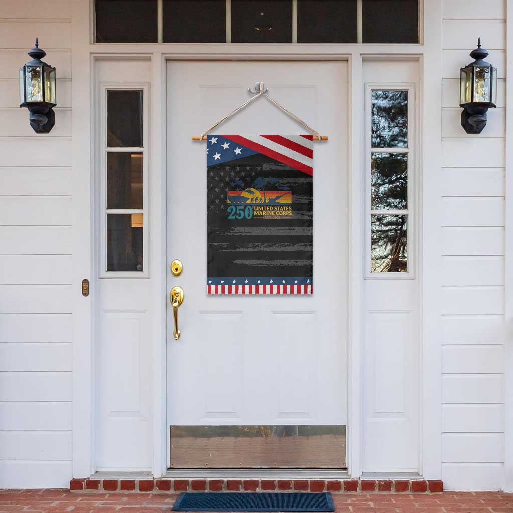 Marine 250th Anniversary Garden Flag Patriotic Military Gift for Veterans TS10 Print Your Wear