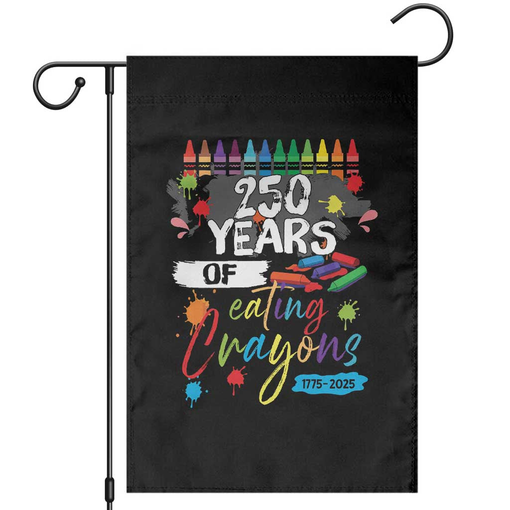 250 Years Of Eating Crayons Garden Flag Marine Veteran 250th Anniversary TS10 Black Print Your Wear