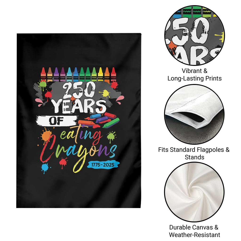 250 Years Of Eating Crayons Garden Flag Marine Veteran 250th Anniversary TS10 Print Your Wear