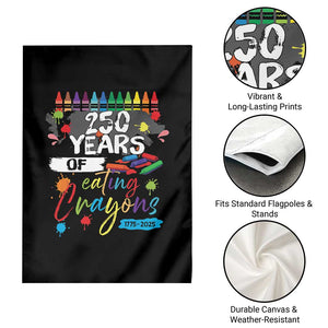 250 Years Of Eating Crayons Garden Flag Marine Veteran 250th Anniversary TS10 Print Your Wear